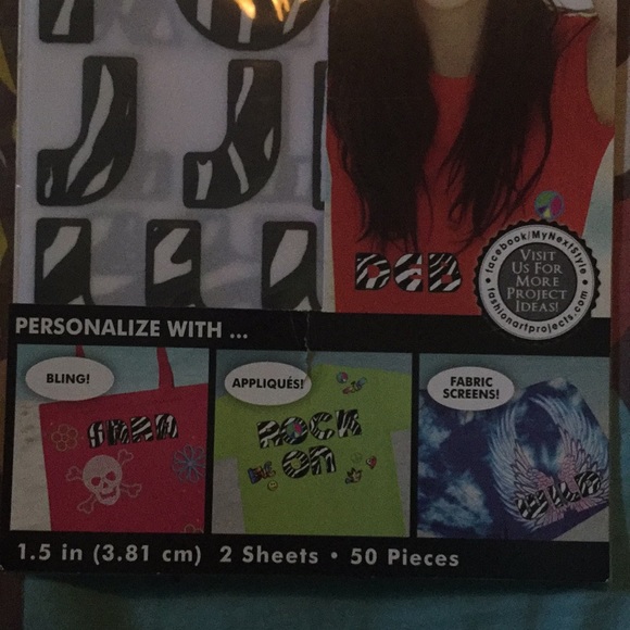 🏁Iron- on Letters 🦓 zebra print/flocked texture - Picture 4 of 6